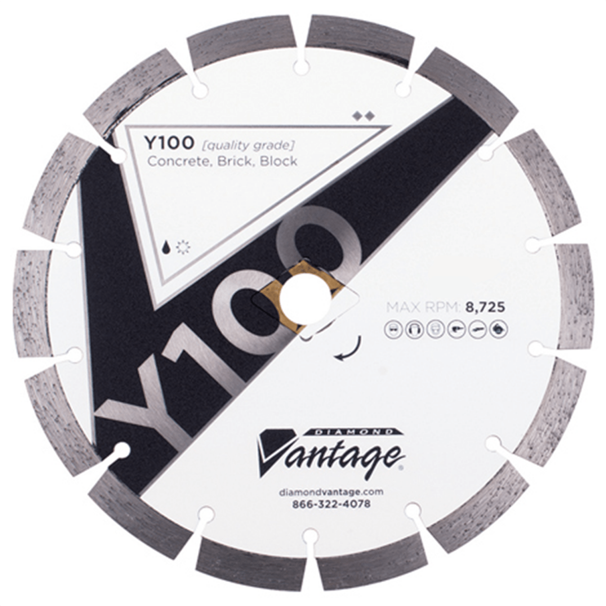 Y100 General Purpose - 6" Diameter Diamond Vantage