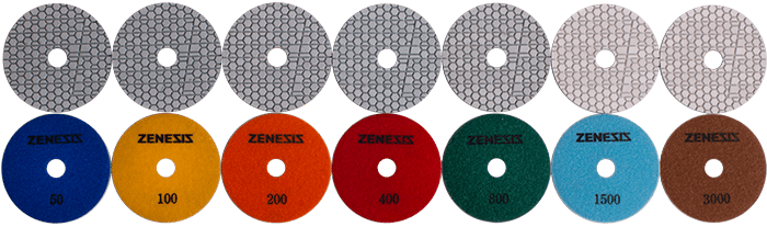 Zenesis™ Hybrid White Resin Polishing Pads Zenesis