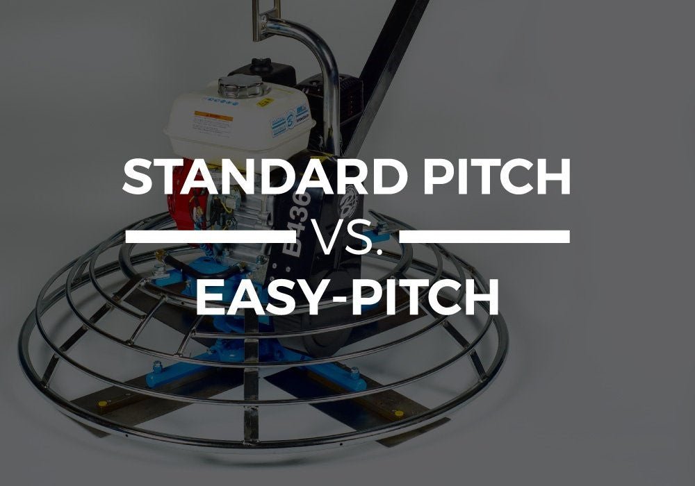 STANDARD PITCH VS. EASY-PITCH - WHICH ONE SHOULD YOU USE ON YOUR WALK BEHIND TROWEL? - Diamond Tool Store