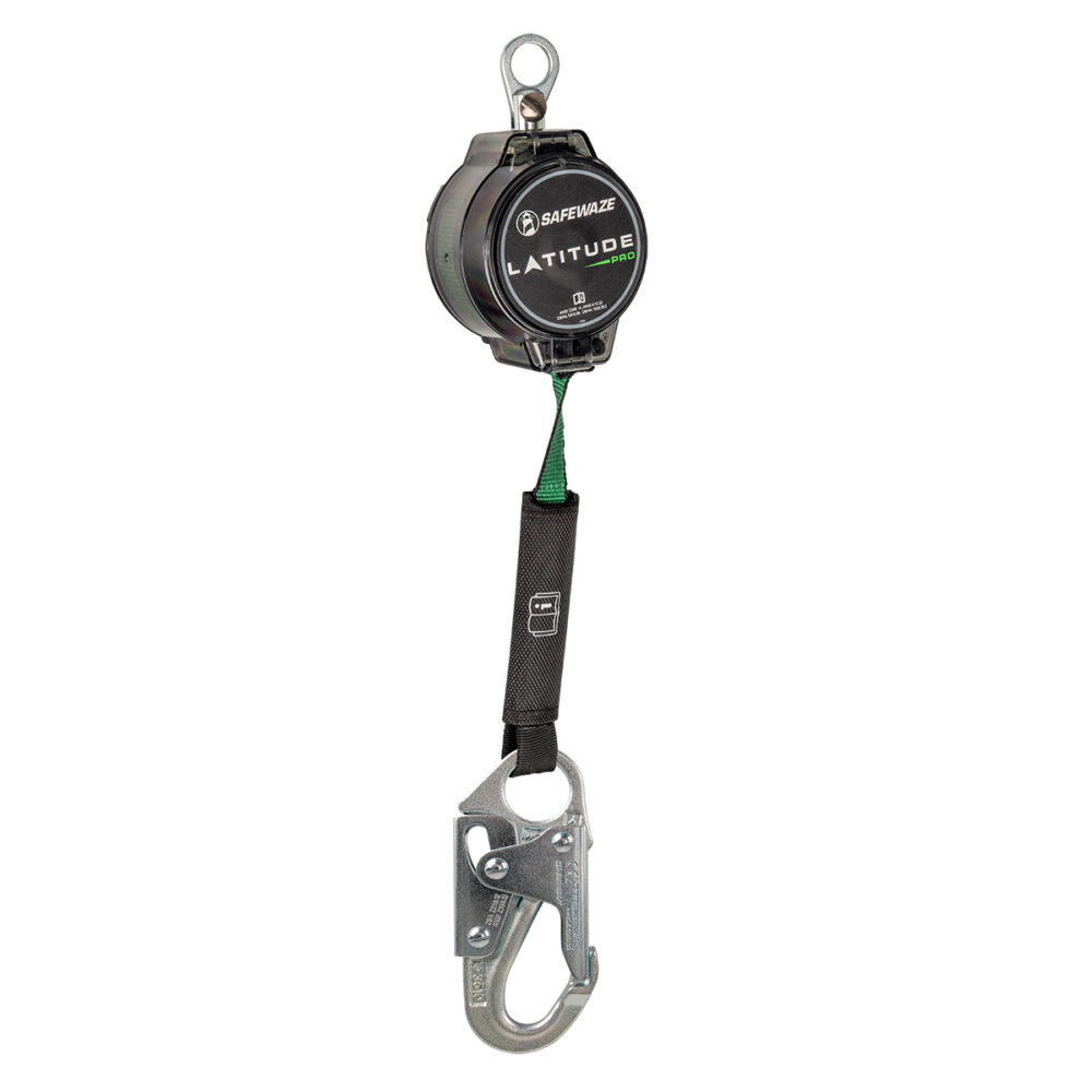 Latitude Pro 7' Single Web SRL-P: No Attachment, Hook 018-5000 Safewaze Snap