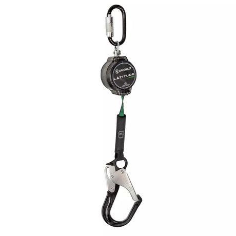Latitude Pro 7' Single Web SRL-P: Triple Lock Carabiner, Hook 018-5011 Safewaze Alu Rebar