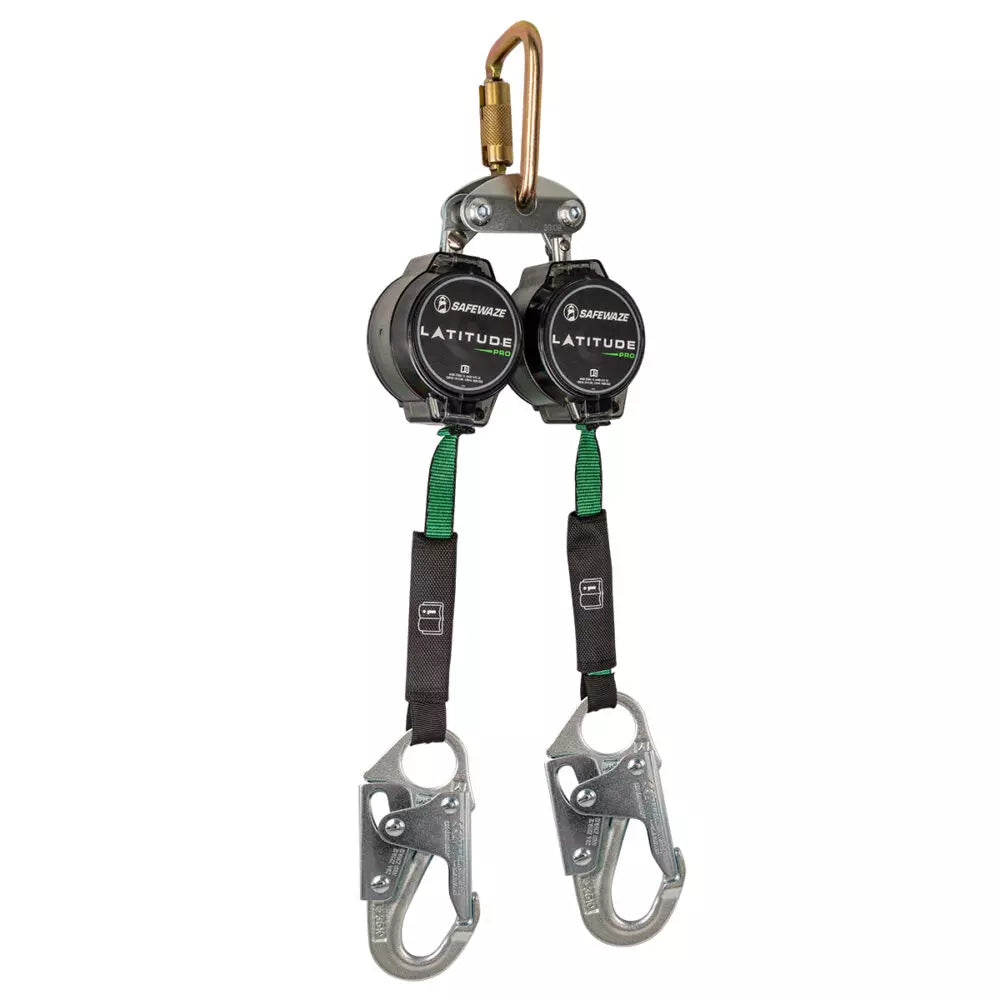 Latitude Pro 7′ Dual Web SRL-P: FS-EX313, Carabiner 018-5016 Safewaze Snap