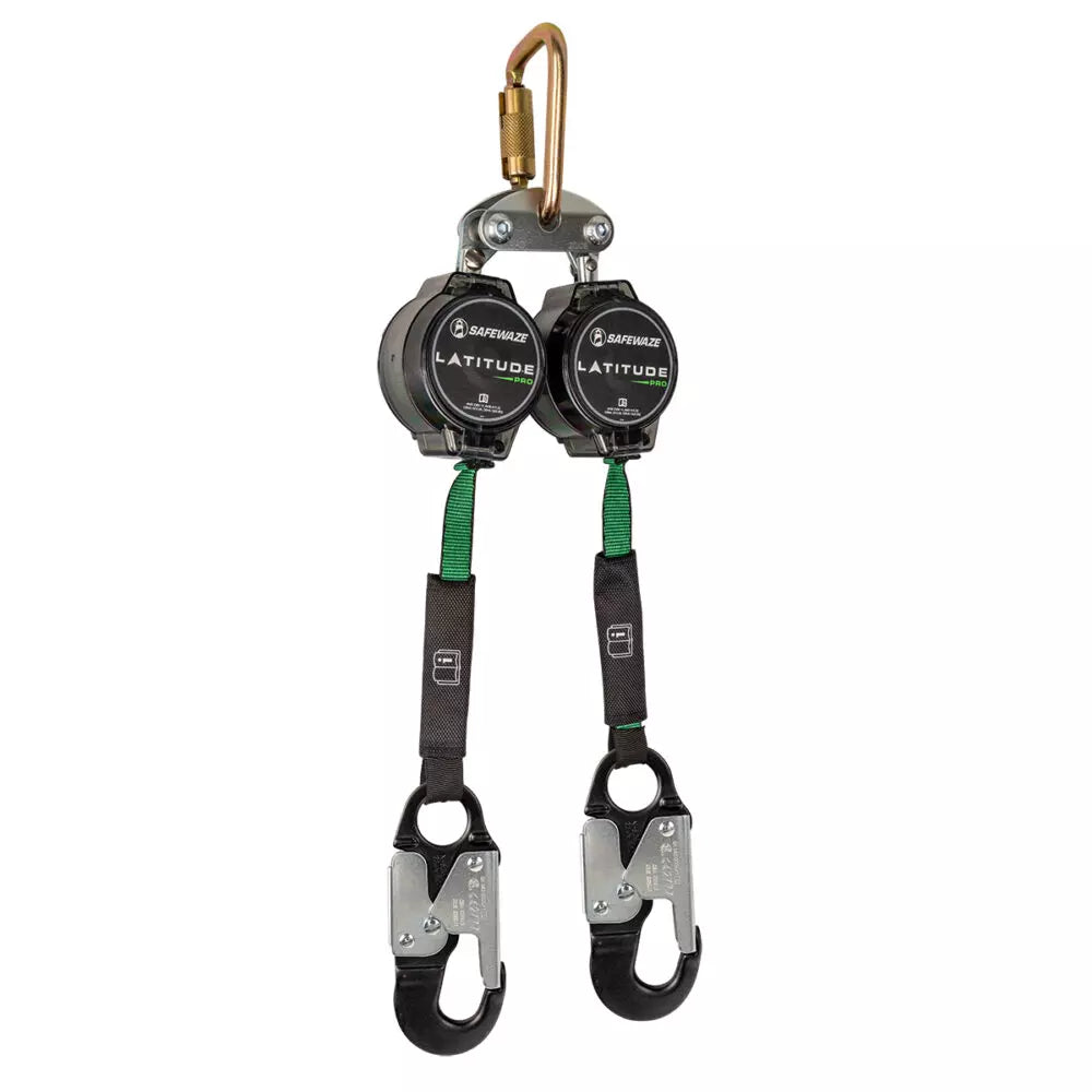 Latitude Pro 7′ Dual Web SRL-P: FS-EX313, Carabiner 018-5017 Safewaze Alu Snap