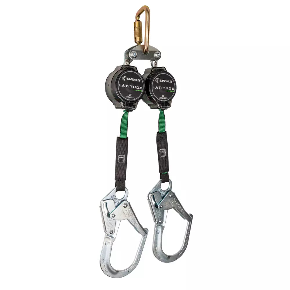Latitude Pro 7′ Dual Web SRL-P: FS-EX313, Carabiner 018-5018 Safewaze Rebar