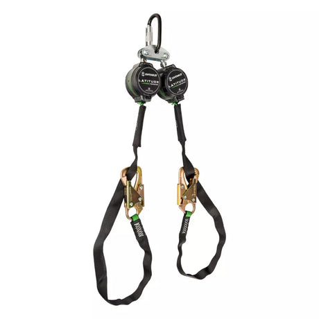 Latitude Pro Tie-Back 7′ Dual Web SRL-P: FS-EX313, 40″ Tie-back 018-5034 Safewaze Triple Lock Carabiner