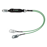 Leading Edge 6′ Energy Absorbing Lanyard: Dual Leg, Snap Hooks Safewaze
