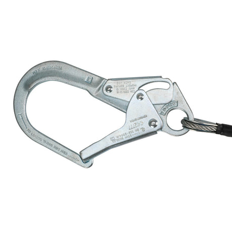 Leading Edge 6′ Energy Absorbing Lanyard: Dual Leg, Rebar Hooks Safewaze