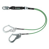 Leading Edge 6′ Energy Absorbing Lanyard: Dual Leg, Rebar Hooks Safewaze