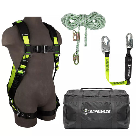 PRO Bag Kit: FS185 Harness, FS700-50GA VLL, FS560-3 Lanyard, FS8175 Bag Safewaze