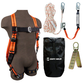 V-Line Bag Roof Kit: FS99185-E Harness, 018-7005 VLL, FS870 Anchor, FS8185 Bag Safewaze