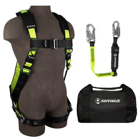 PRO Bag Combo: FS185 Harness, FS560-3 Lanyard, FS8125 Bag Safewaze