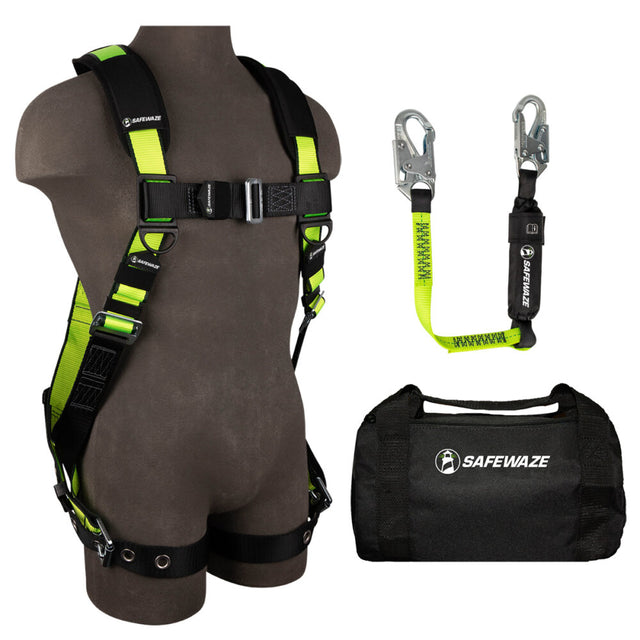 PRO Bag Combo: FS185 Harness, FS560-3 Lanyard, FS8125 Bag Safewaze