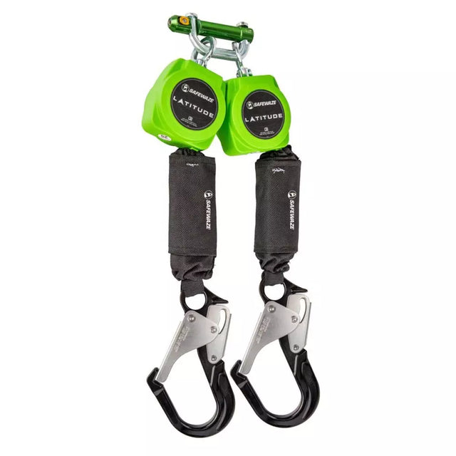 Latitude 6' Dual Web SRL-P: 9013 BWB, Hooks 019-5055 Safewaze Alu Rebar