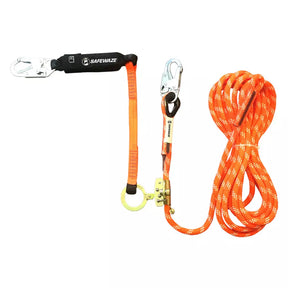 V-Line 60' Kernmantle Vertical Lifeline Assembly: Snap Hook, Rope Grab, EA Lanyard Safewaze