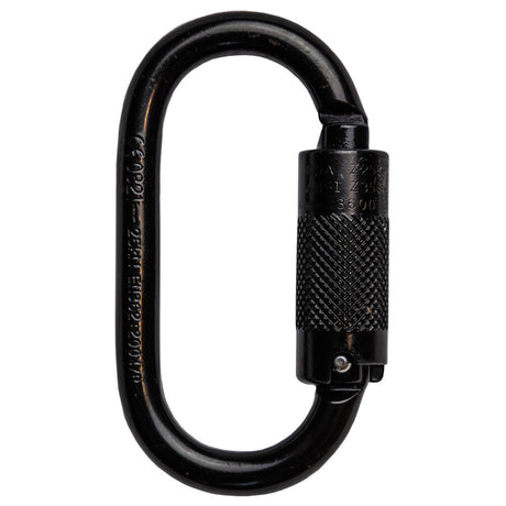 Oval Steel Triple Lock Carabiner Safewaze