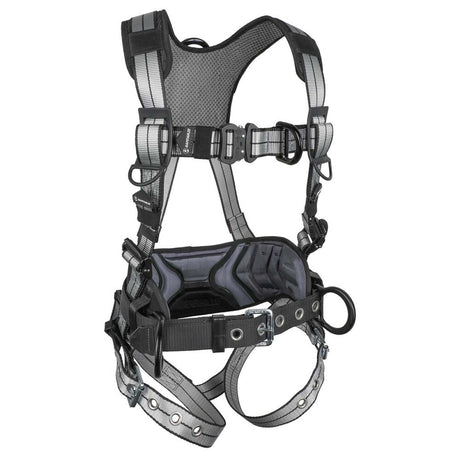 PRO+ Slate Construction Harness: Alu 3D, Alu QC Chest, Alu FD, TB Legs Safewaze