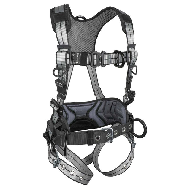 PRO+ Slate Construction Harness: Alu 3D, Alu QC Chest, Alu FD, TB Legs Safewaze
