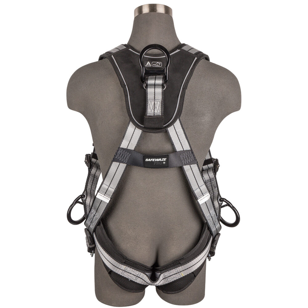 PRO+ Slate Full Body Harness: Alu 3D, Alu QC Chest, TB Legs Safewaze