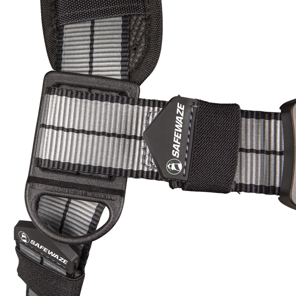 PRO+ Slate Full Body Harness: Alu 1D, Alu QC Chest/Legs, Trauma Relief Safewaze