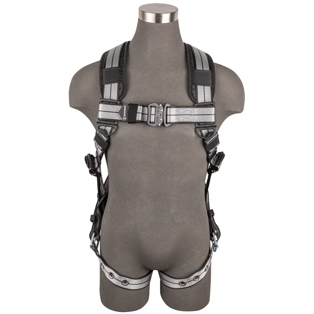 PRO+ Slate Full Body Harness: Alu 1D, Alu QC Chest, TB Legs Safewaze