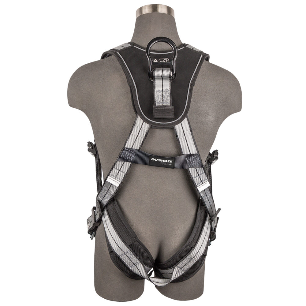 PRO+ Slate Full Body Harness: Alu 1D, Alu QC Chest, TB Legs Safewaze