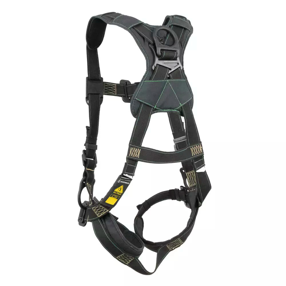 Arc Flash Full Body Harness: DE 3D, DE QC Chest/Legs Safewaze