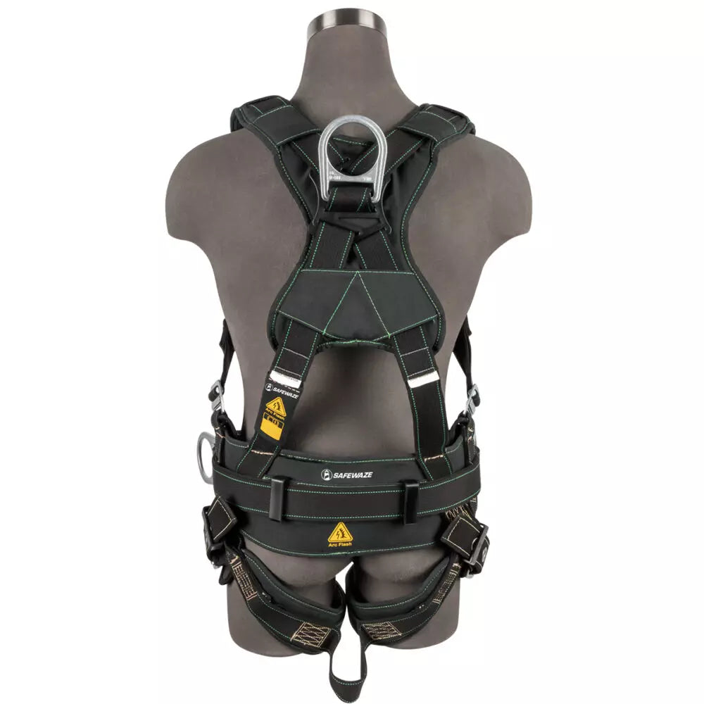 Arc Flash Construction Harness: 3D, MB Chest, TB Legs Safewaze