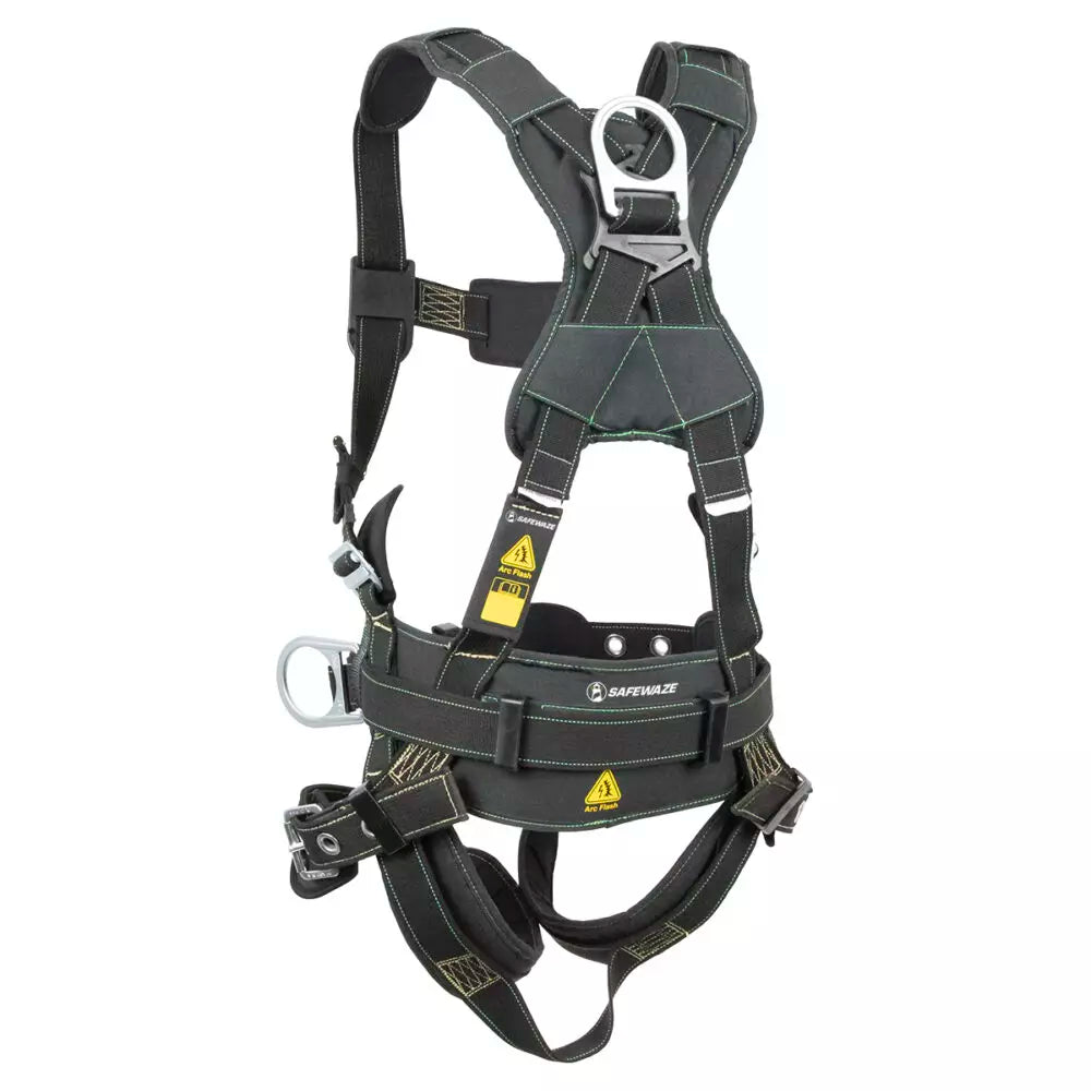 Arc Flash Construction Harness: 3D, MB Chest, TB Legs Safewaze