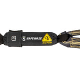 Arc Flash 6′ Energy Absorbing Lanyard: Aramid, Dual Leg, Alu Snap Hooks Safewaze