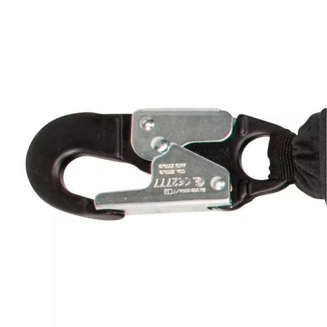 Arc Flash 6′ Energy Absorbing Lanyard: Aramid, Dual Leg, Alu Rebar Hooks Safewaze