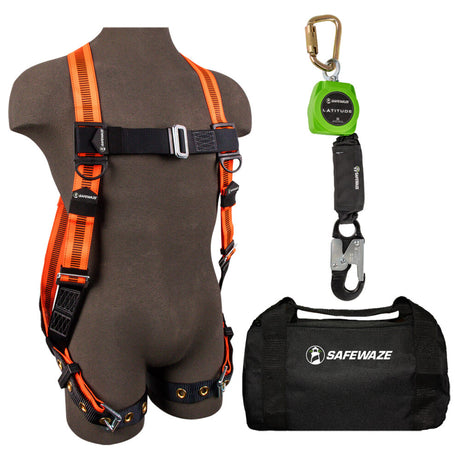 V-Line Bag Combo: FS99185-E Harness, 019-5045 SRL-P, FS8125 Bag Safewaze