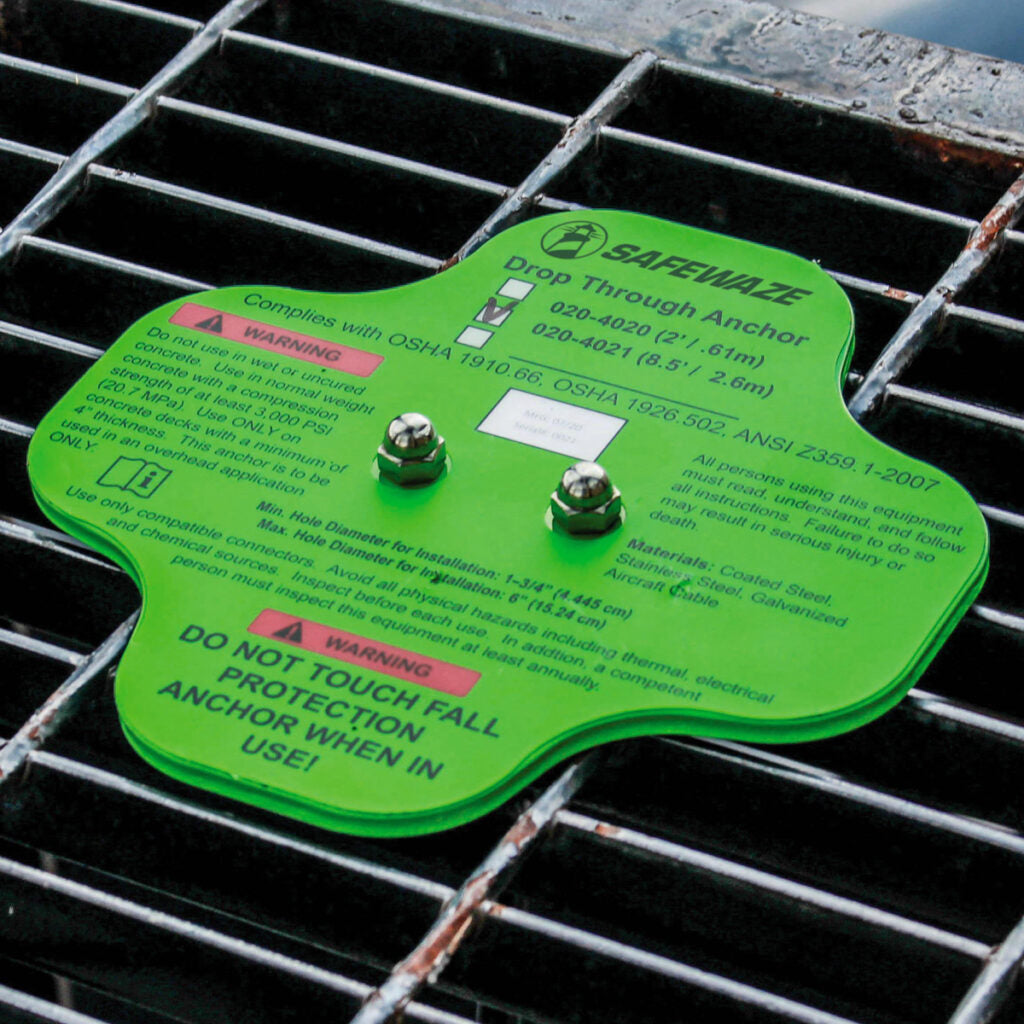 Drop-Through Cable Anchor Safewaze