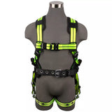 PRO+ Construction Harness: 1D, QC Chest, TB Legs Safewaze