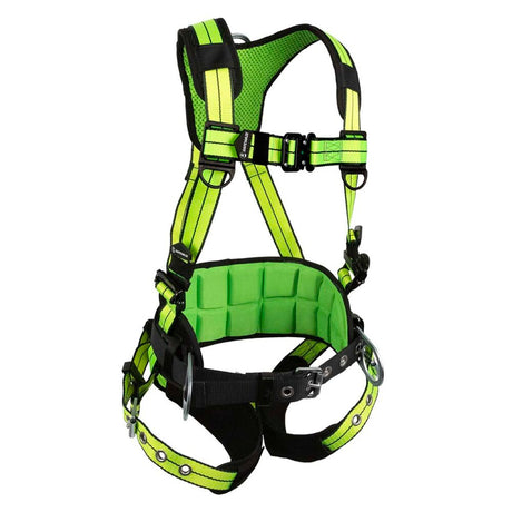 PRO+ Construction Harness: 1D, QC Chest, TB Legs Safewaze