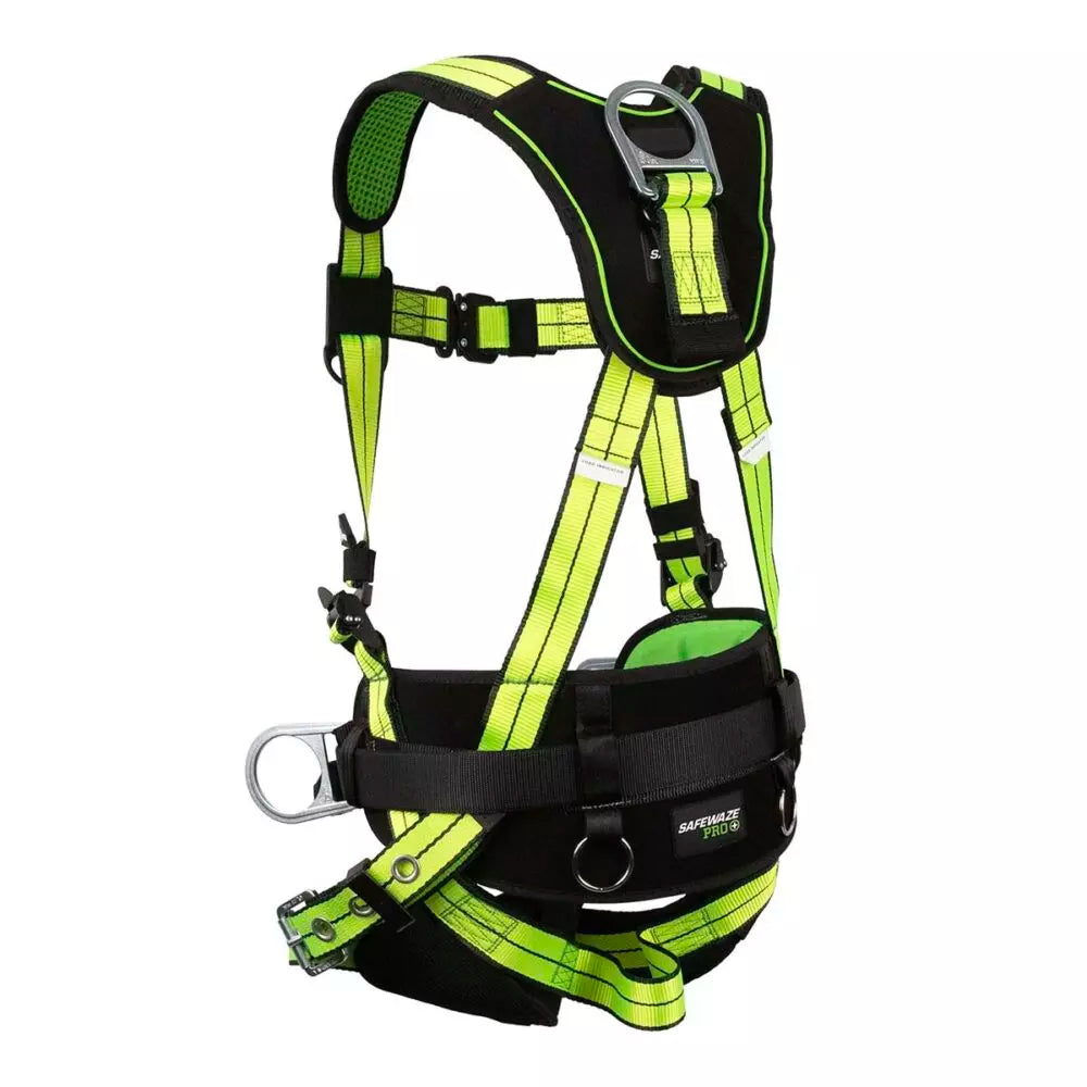 PRO+ Construction Harness: 1D, QC Chest, TB Legs Safewaze