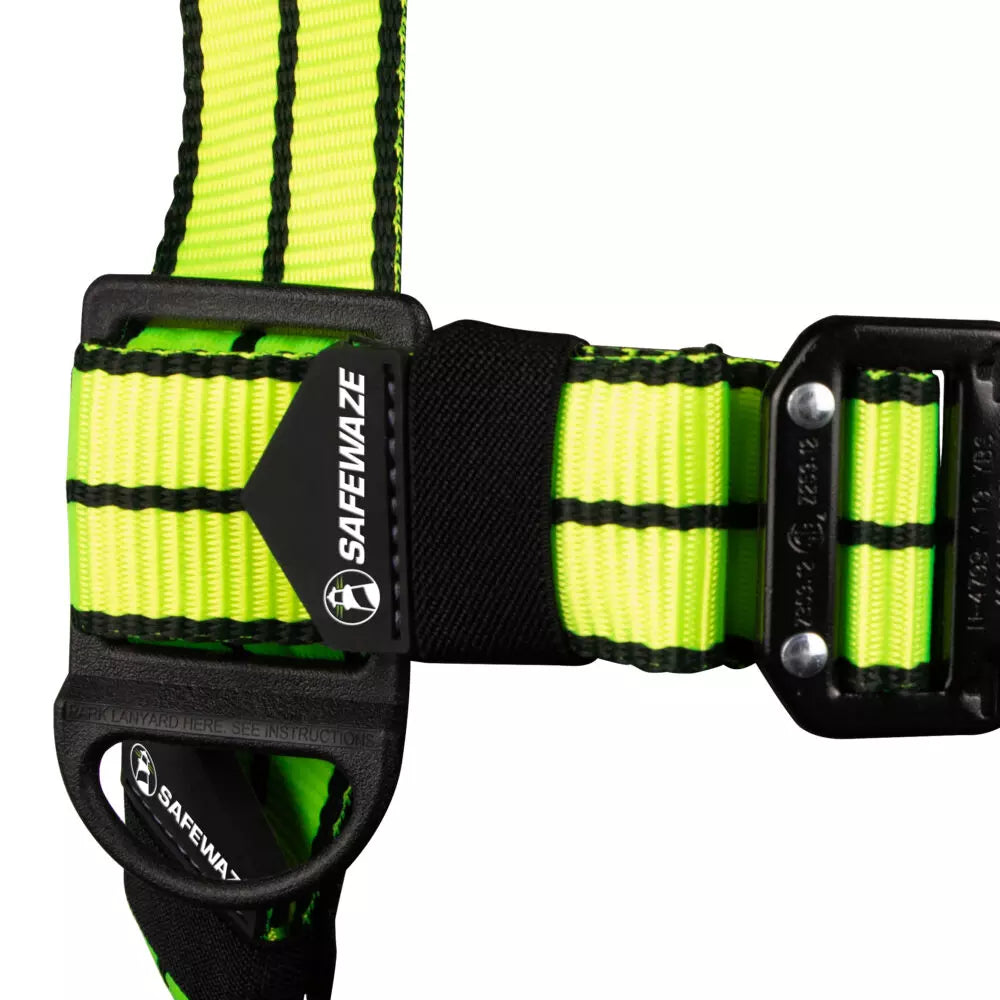 PRO+ Construction Harness: 1D, QC Chest, TB Legs Safewaze
