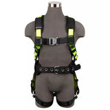 PRO Construction Harness: 1D, QC Chest, TB Legs Safewaze
