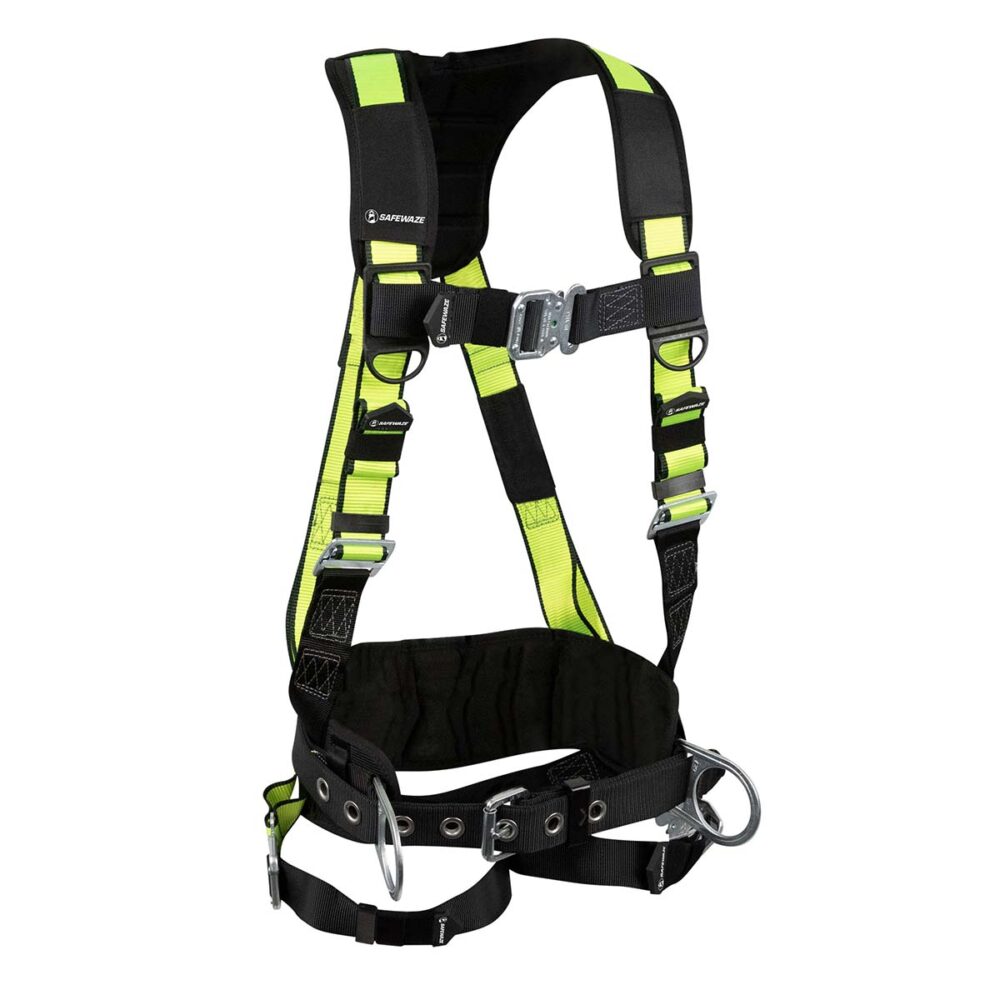 PRO Construction Harness: 3D, QC Chest/Legs Safewaze
