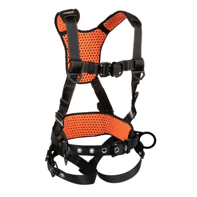 V-Select Construction Harness: 3D, QC Chest, FD, TB Legs Safewaze