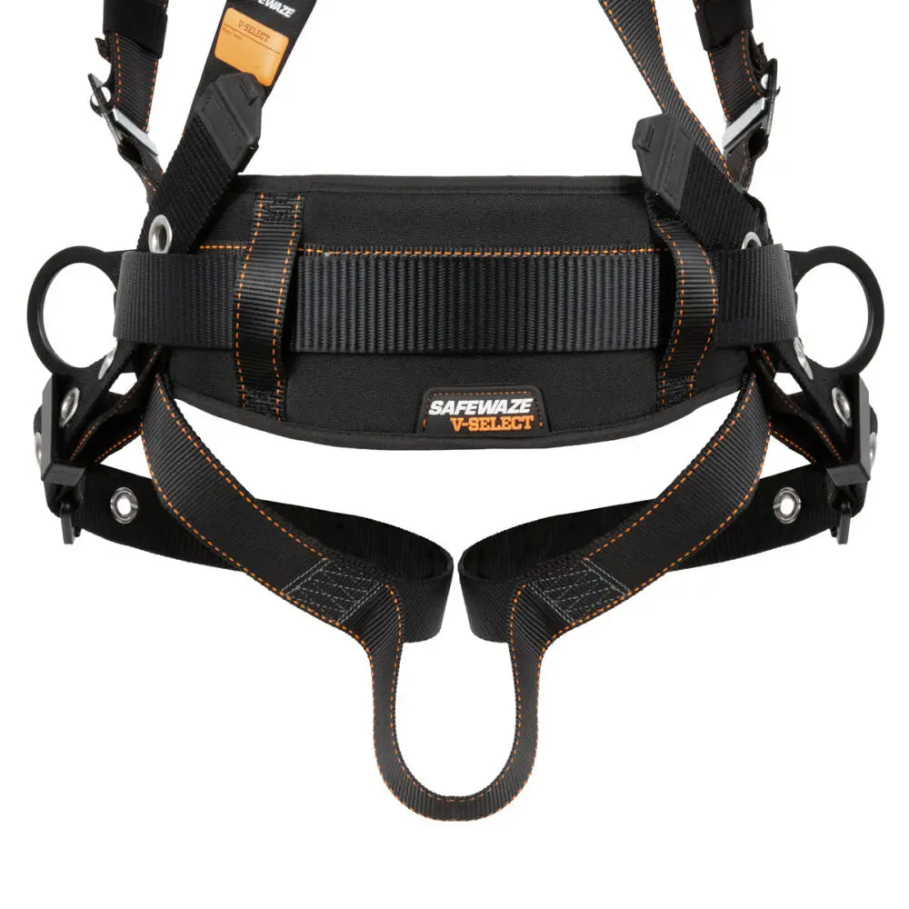 V-Select Construction Harness: 3D, QC Chest/Legs Safewaze