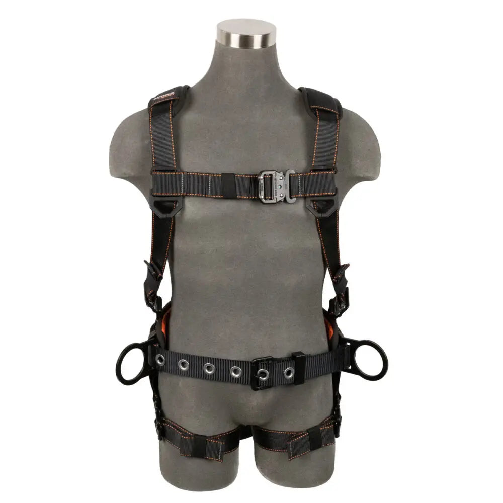 V-Select Construction Harness: 3D, QC Chest/Legs Safewaze