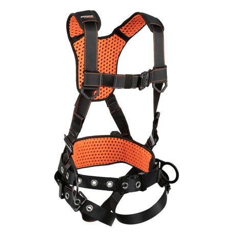 V-Select Construction Harness: 3D, QC Chest, TB Legs Safewaze