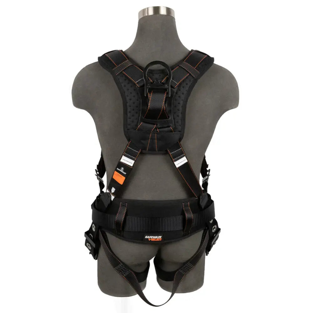 V-Select Construction Harness: 1D, QC Chest, TB Legs Safewaze