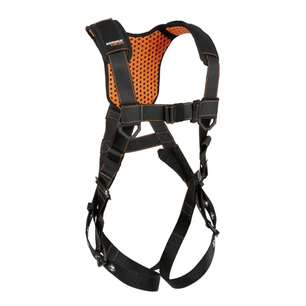 V-Select Full Body Harness: 1D, MB Chest, TB Legs Safewaze
