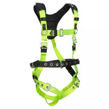 Reflective Full Body Harness: 1D, MB Chest, TB legs, Mining belt Safewaze