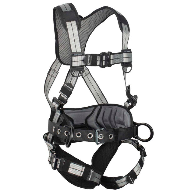 PRO+ Slate Construction Harness: Alu 3D, Alu QC Chest/Legs Safewaze