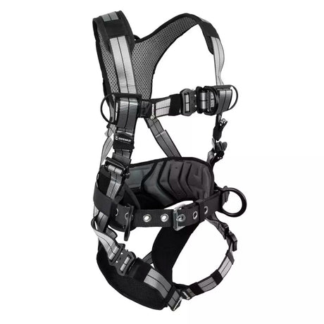 PRO+ Slate Construction Harness: Alu 3D, Alu QC Chest, Alu FD, Alu QC Legs Safewaze