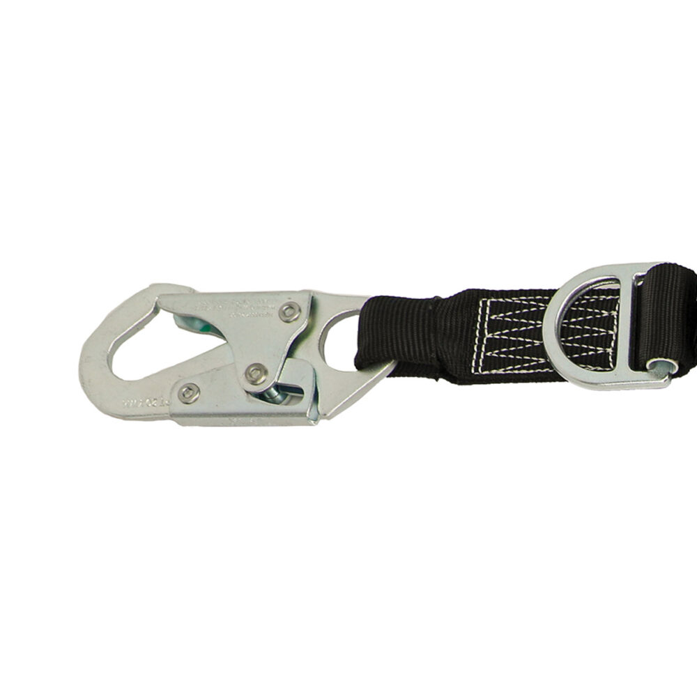 Leading Edge 6′ Energy Absorbing Lanyard: D-Ring, Dual Leg, Snap Hooks Safewaze