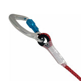 6.5′ Rope Positioning Assembly: Rope Adjuster, Alu Carabiners Safewaze