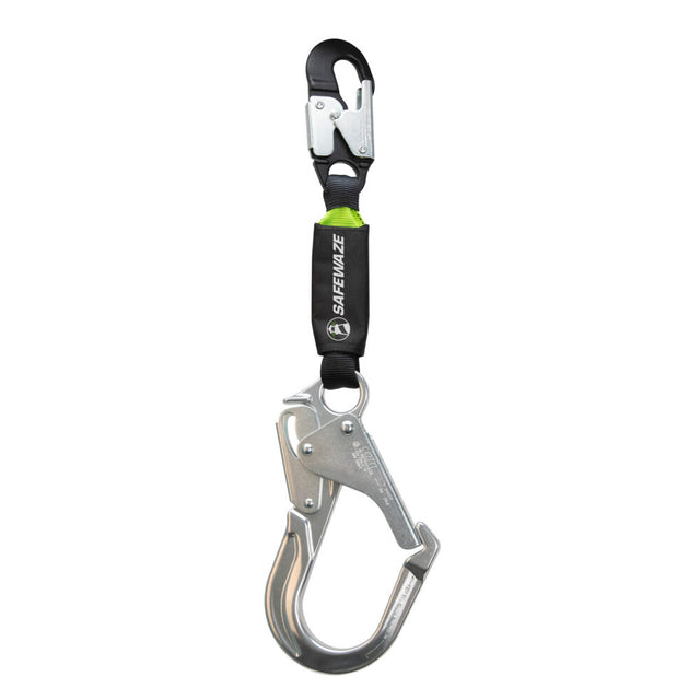 20″ Web Restraint Lanyard: Alu Snap Hook, Alu Rebar Hook Safewaze